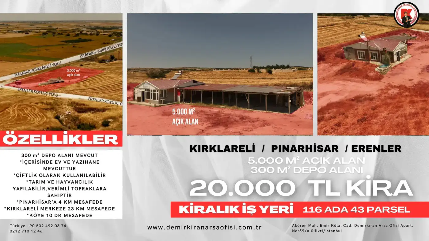 Erenler Bölgesinde Kiralık İş Yeri ve Depo