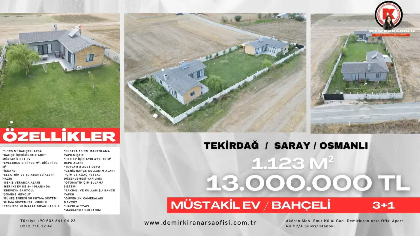 Osmanlı Bölgesinde 1.123 m² Müstakil Ev